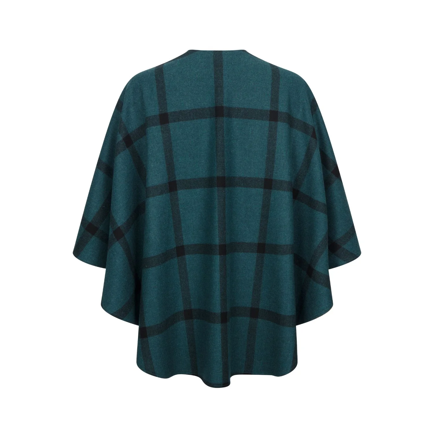 Anne Cape, Teal & Black Windowpane - Image 2