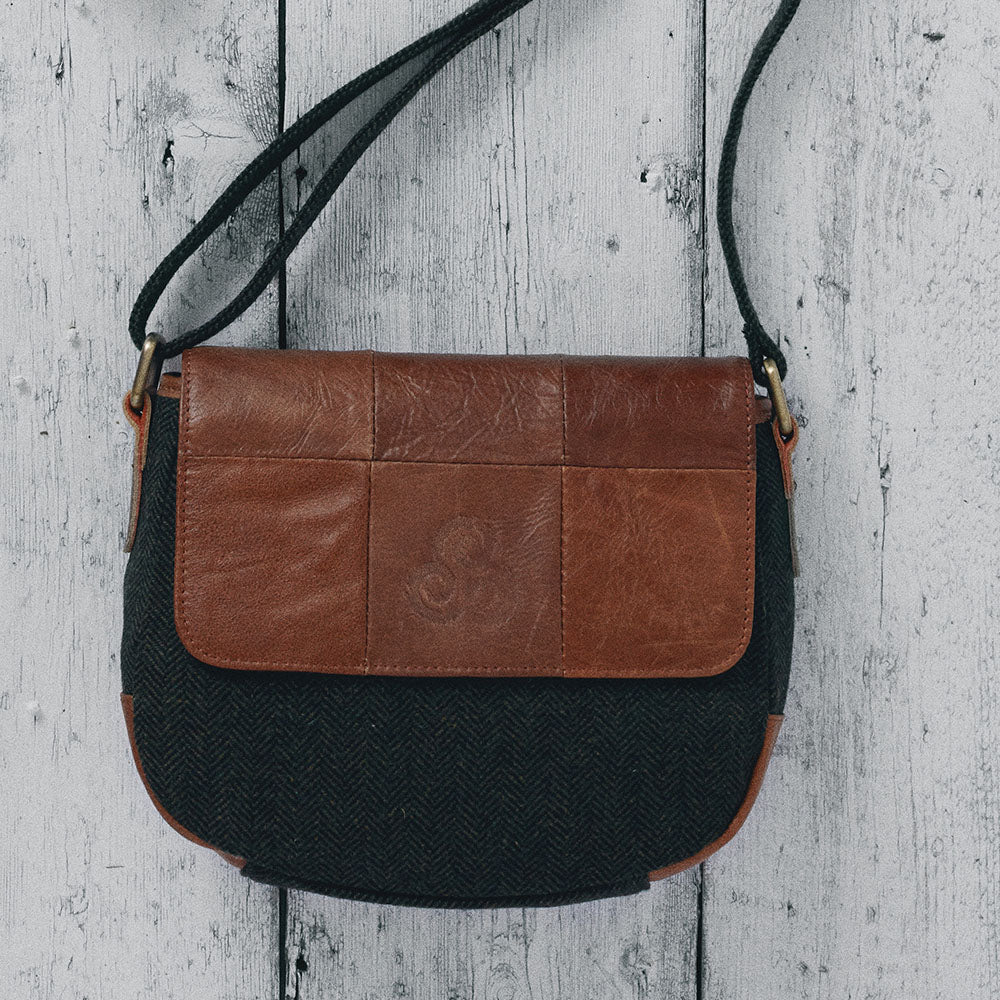 Aran Tweed & Leather Handbag - Image 2