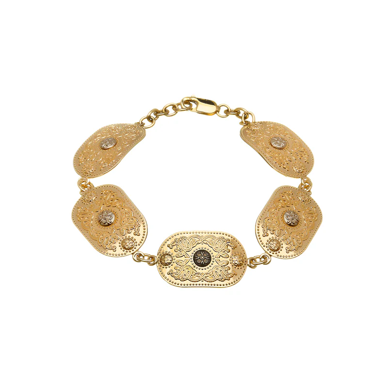 Arda Two Tone Bracelet with Rare Irish Gold - Image 2