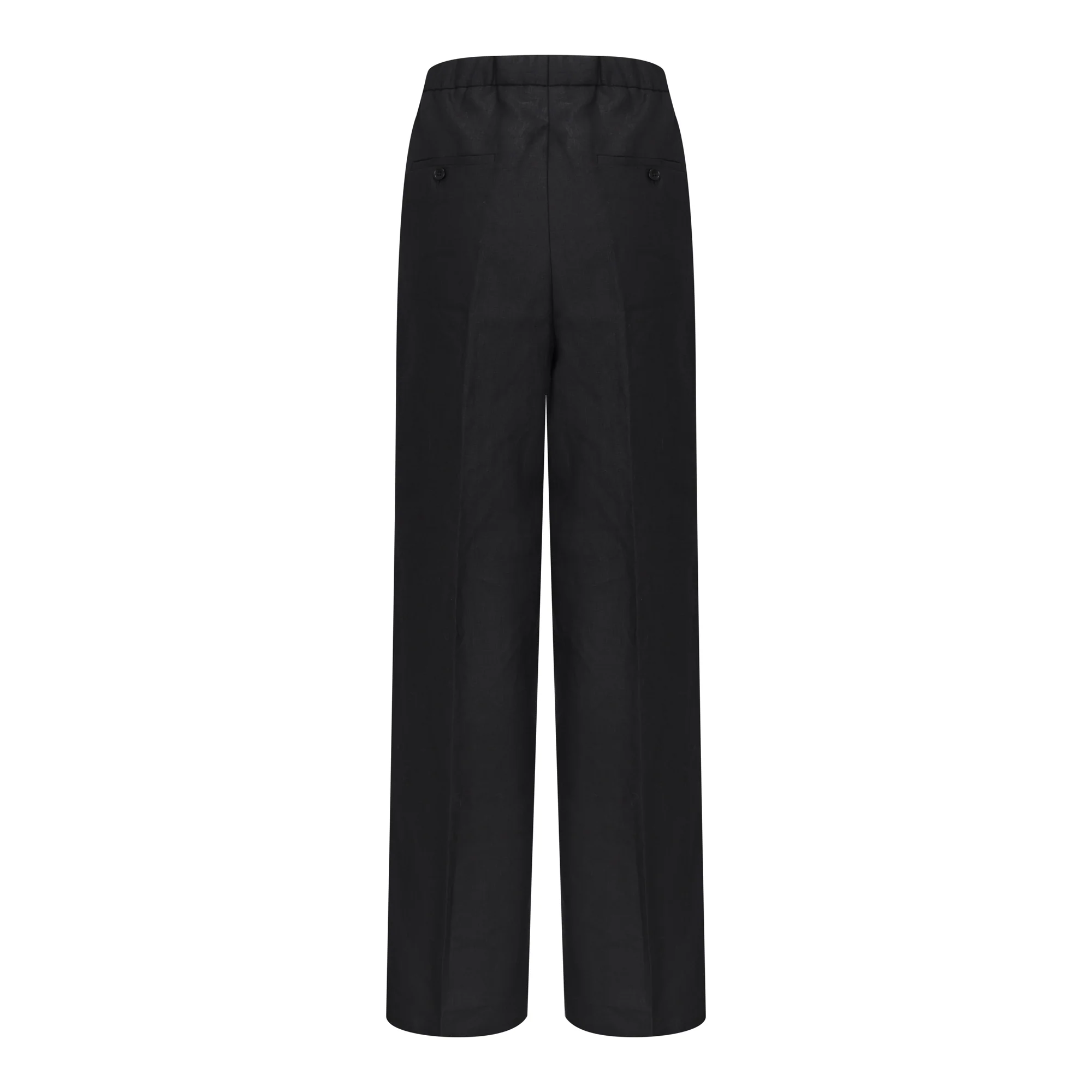 Black Irish Linen Bridget Trousers - Image 4