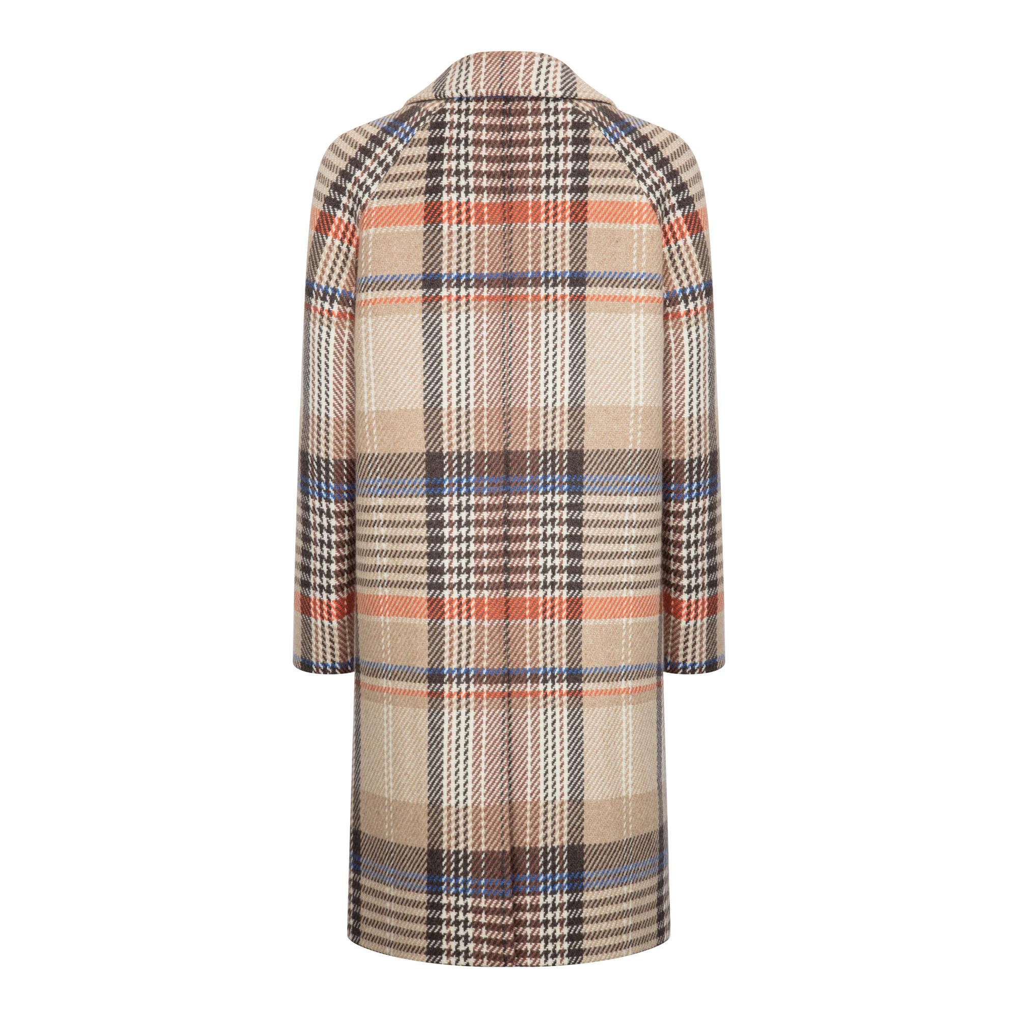 Camel Check Saoirse Cashmere Blend Coat - Image 4