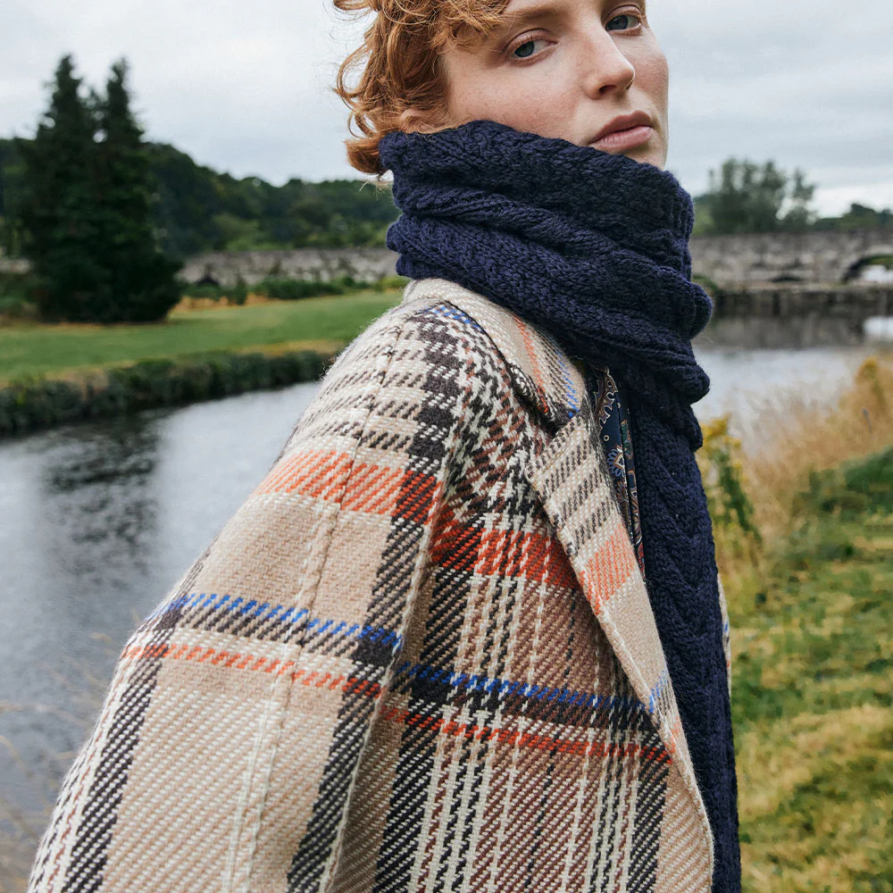 Camel Check Saoirse Cashmere Blend Coat - Image 6