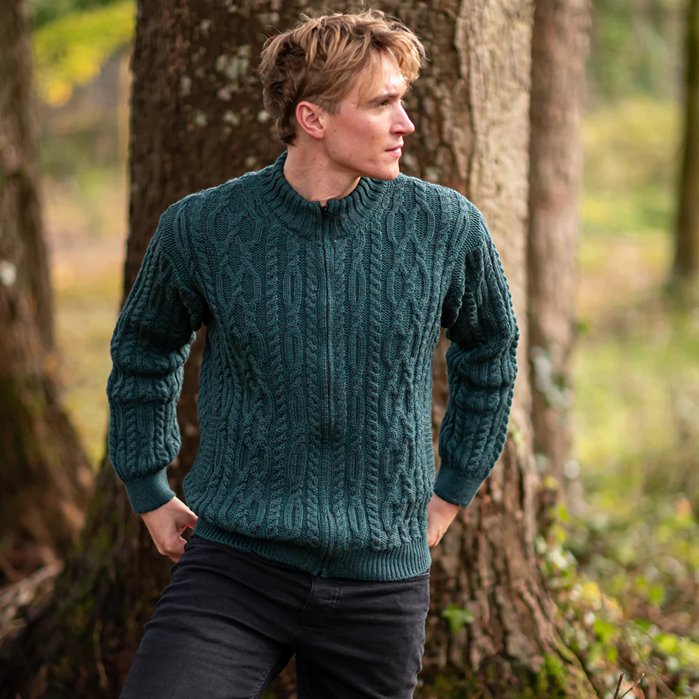 Daniel Green Zip Cardigan - Image 4