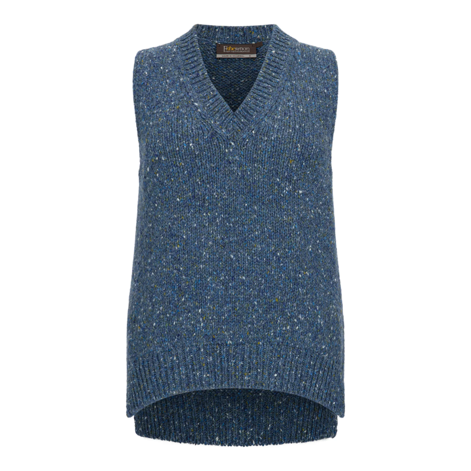 Denim Blue V Neck Sweater Vest