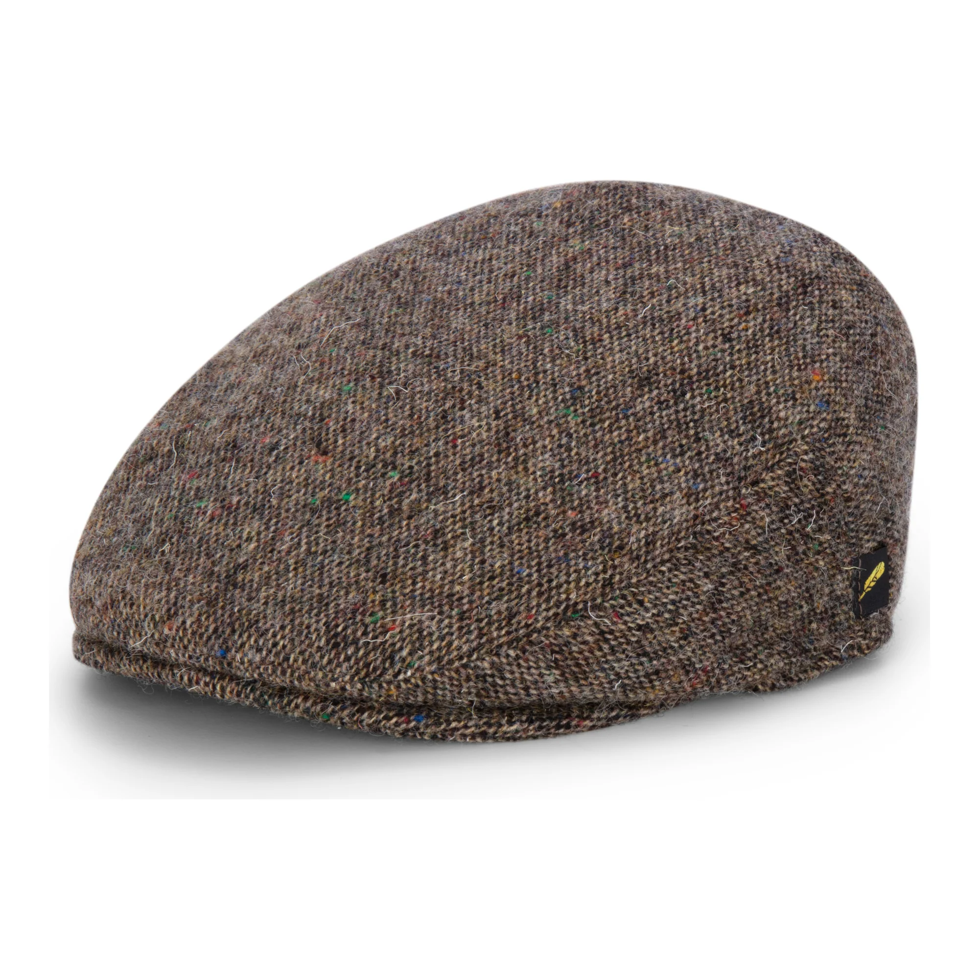 Brown Salt and Pepper Dubliner Flat Cap - Image 3
