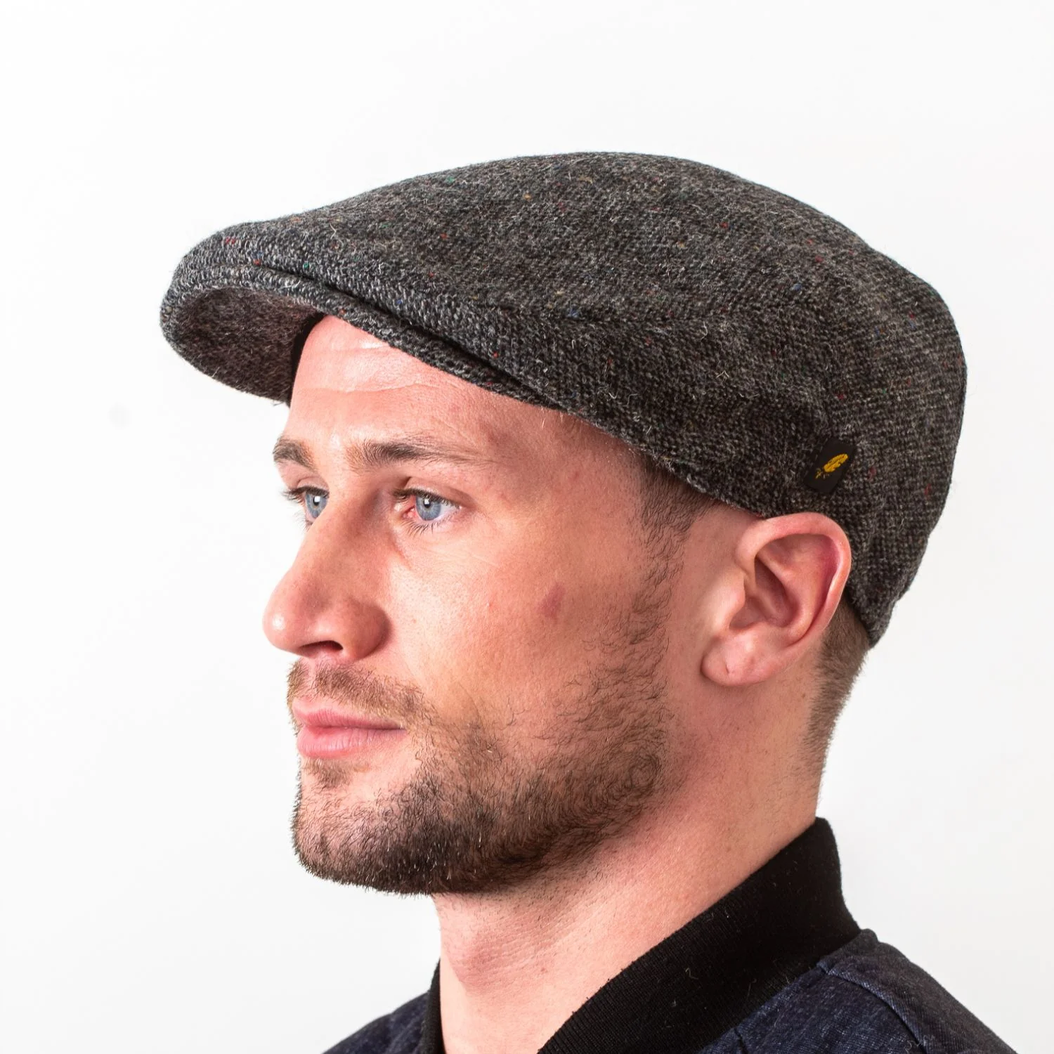 Charcoal Salt & Pepper Dubliner Flat Cap - Image 4