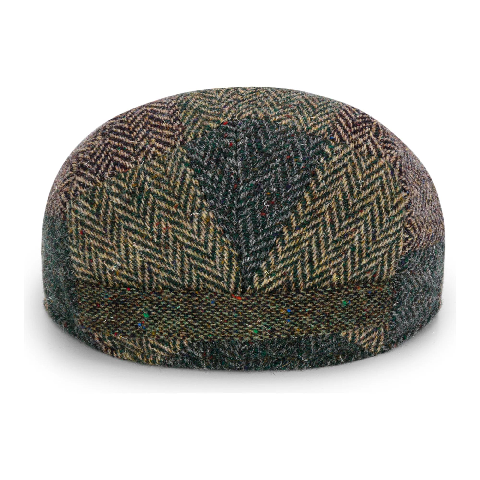 Green Patchwork Dubliner Flat Cap - Image 6