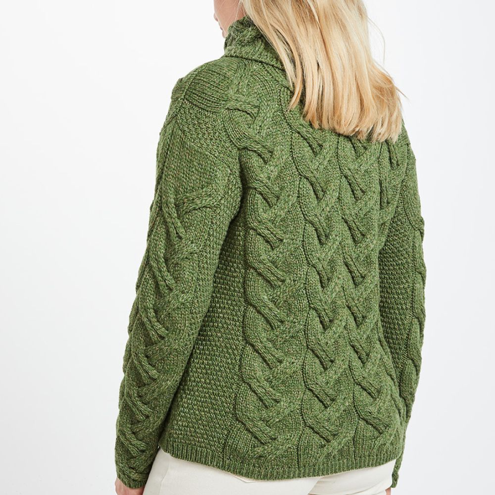 Green Supersoft Polo Neck Sweater - Image 3