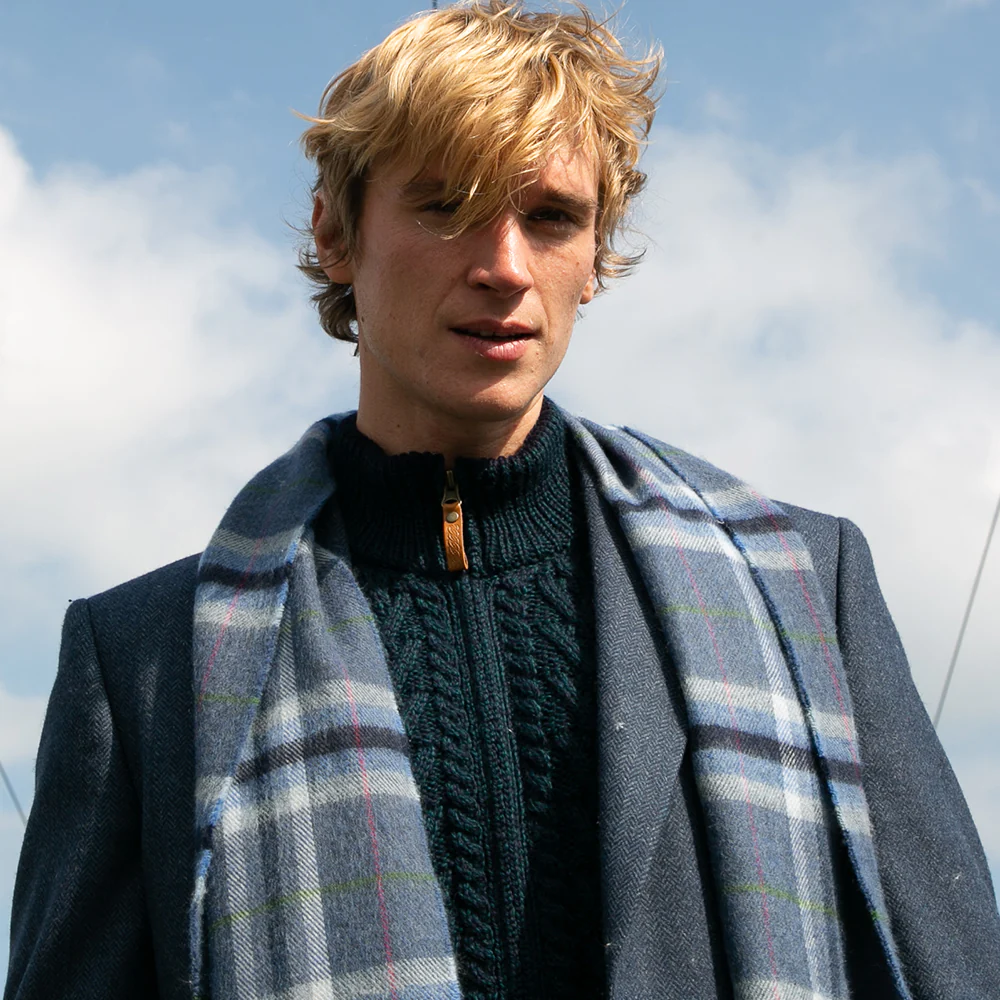Blackwatch Half Zip Cable Sweater - Image 12