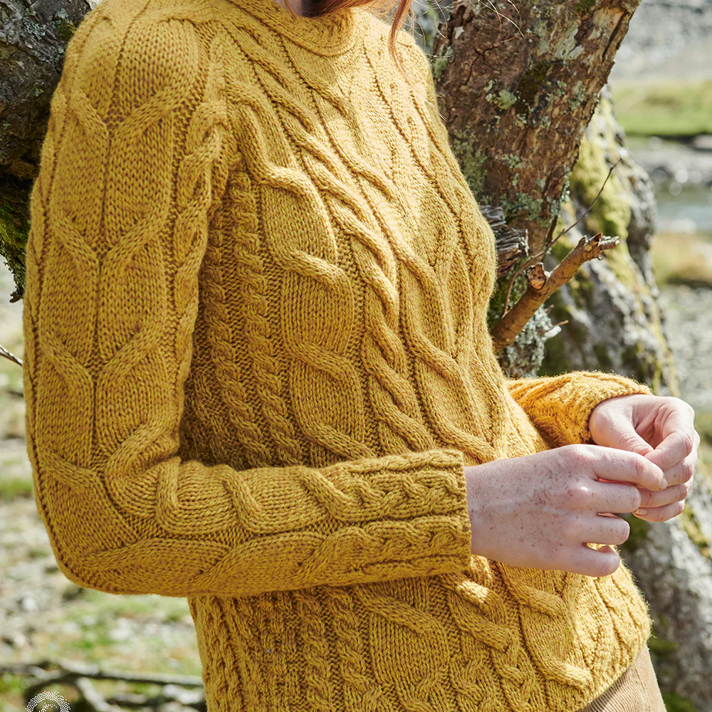 Mustard Supersoft Crew Neck Sweater - Image 2