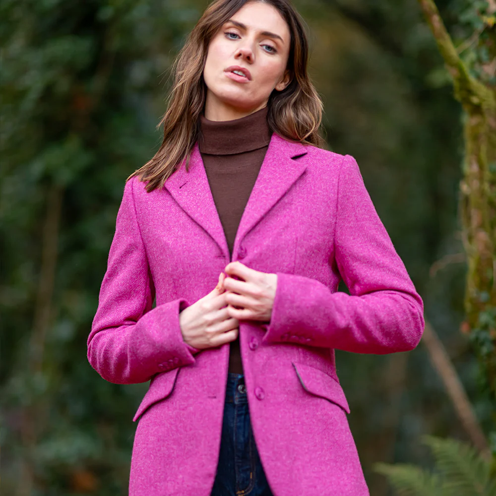 Pink Fiadh Donegal Tweed Jacket - Image 4