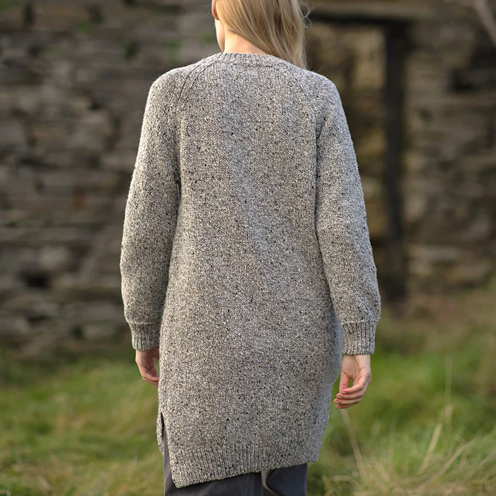 Porridge Long Button Cardigan - Image 5