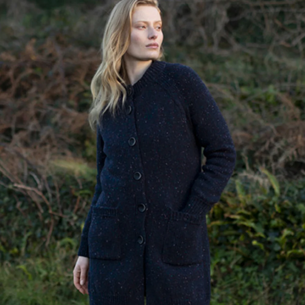 Seabed Long Button Cardigan - Image 2