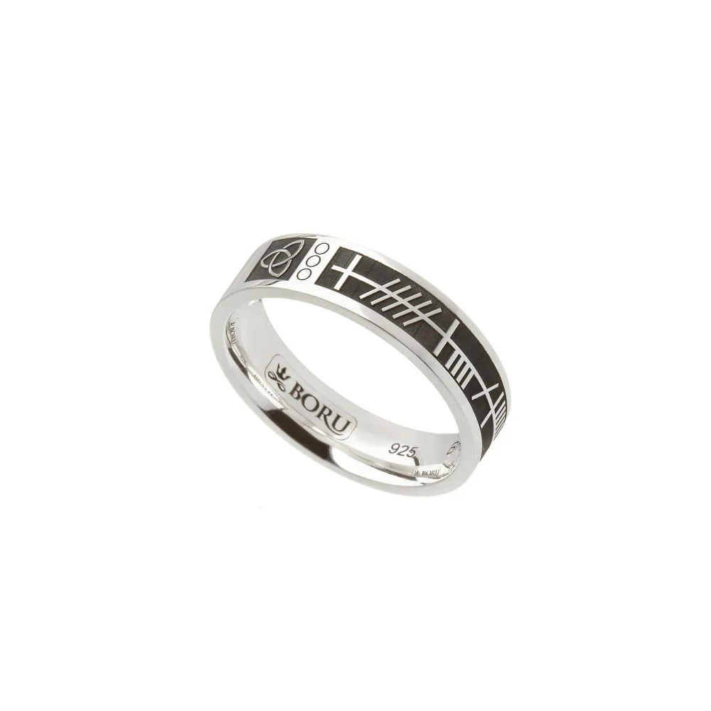 Sterling Silver Soulmate Ogham Ring