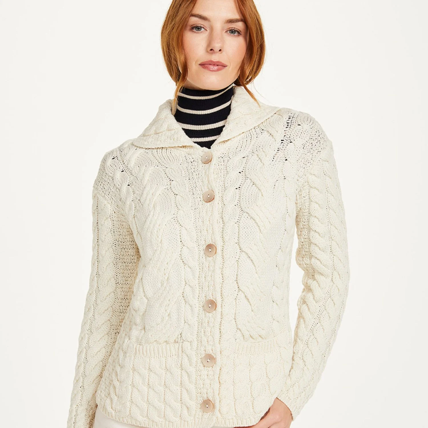 Supersoft Button Cardigan, Natural