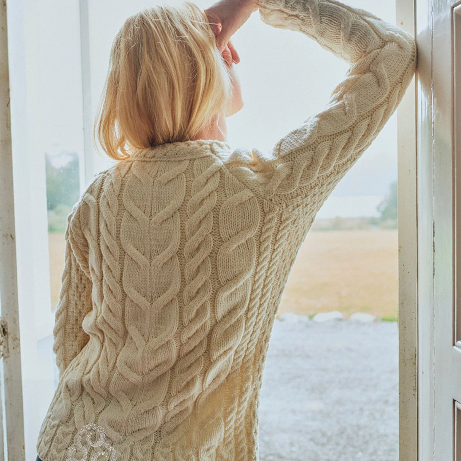Supersoft Crew Neck Sweater, Natural - Image 2