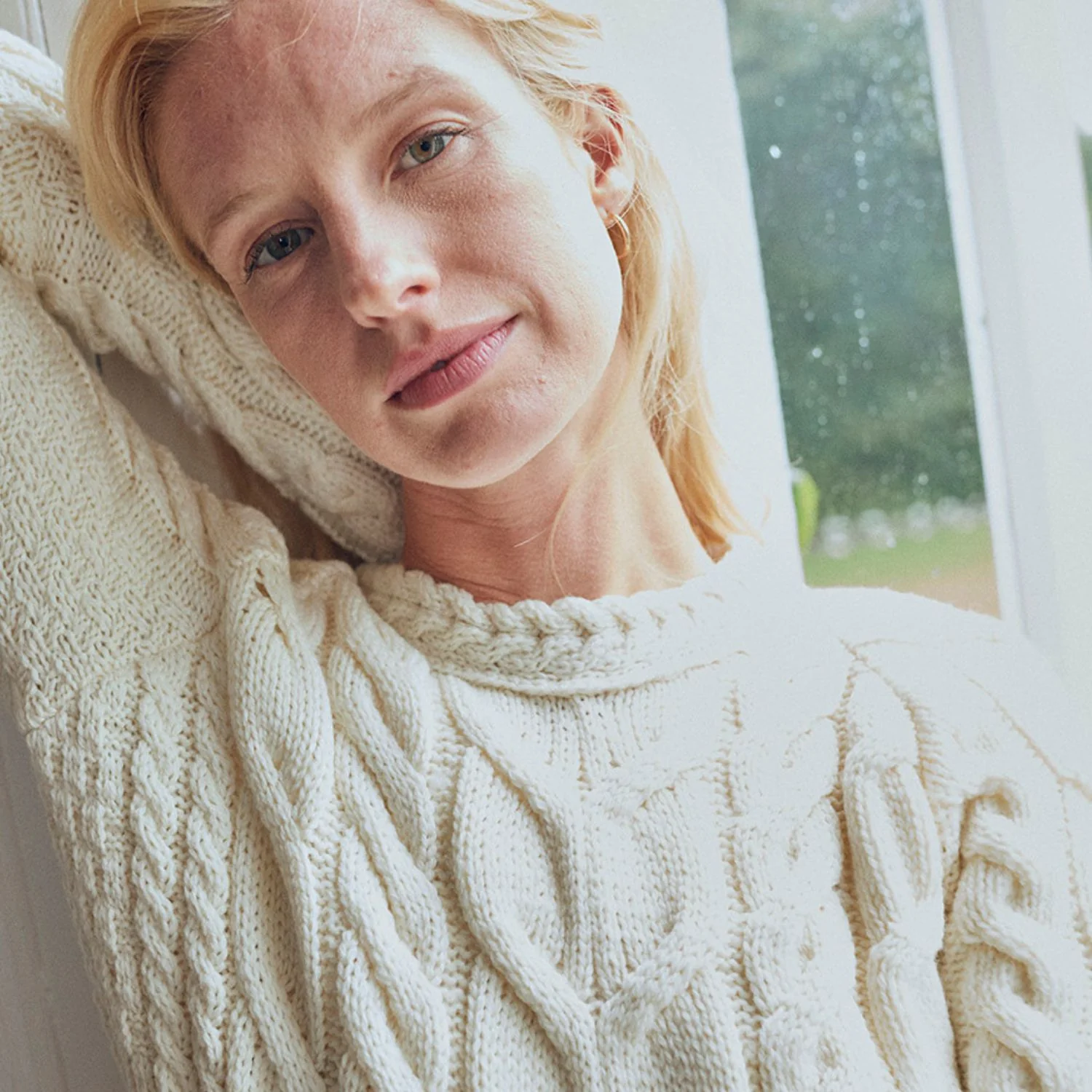 Supersoft Crew Neck Sweater, Natural - Image 3