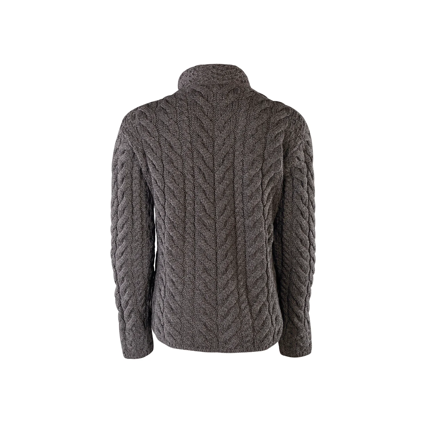 Supersoft Crossover Button Cardigan, Charcoal - Image 4