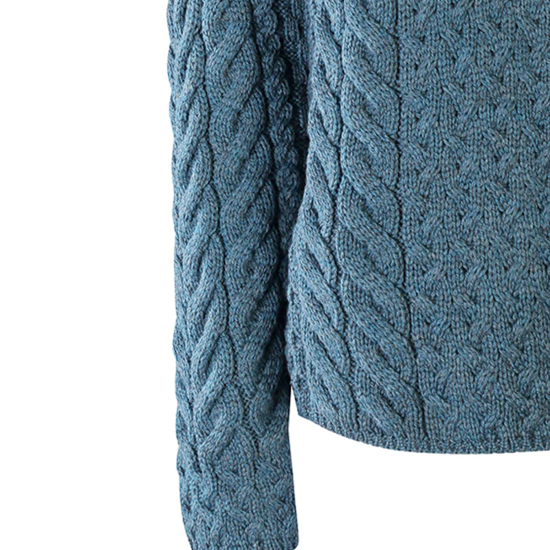 Supersoft Crossover Button Cardigan, Petrol - Image 10
