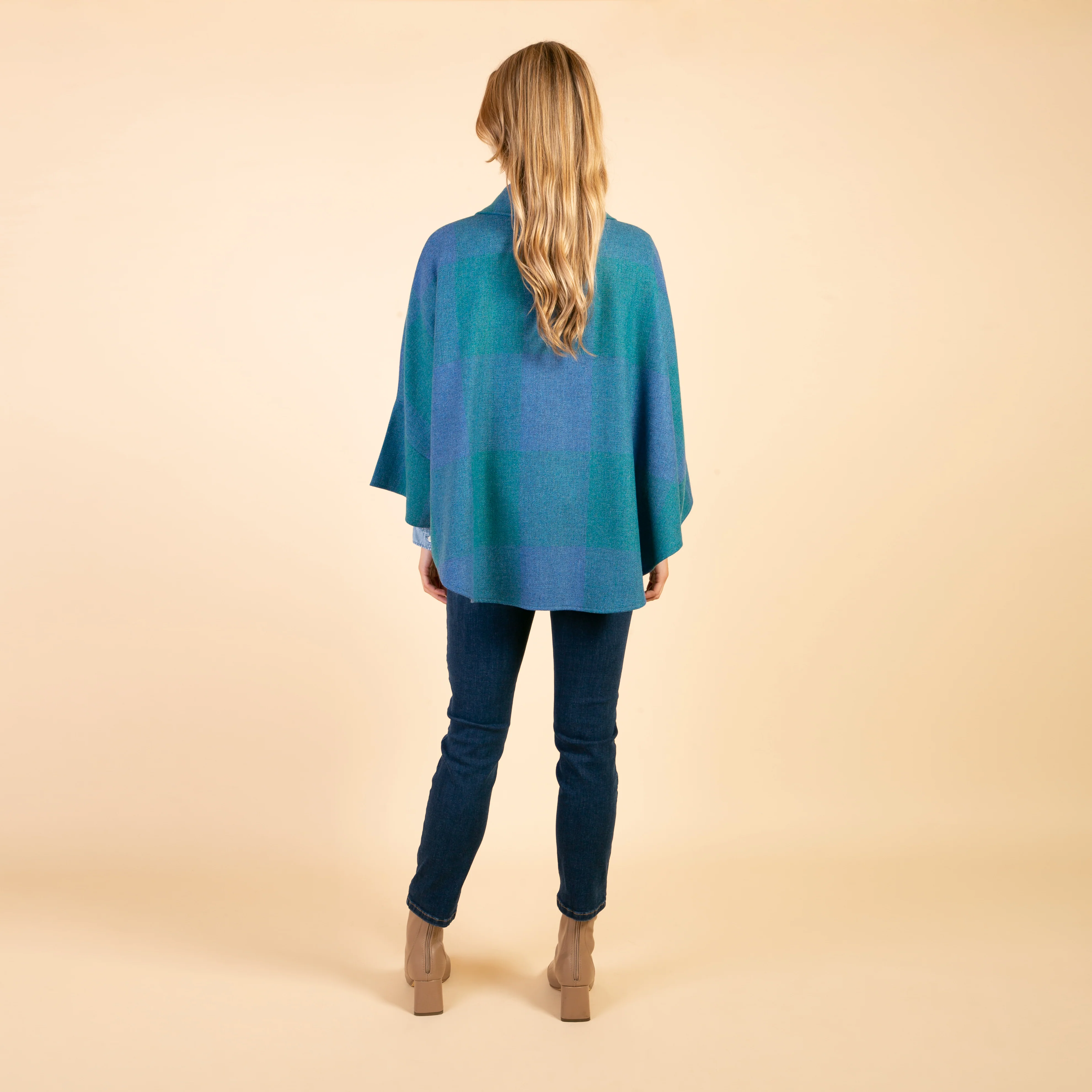 Trisha Cape, Blue & Green Square - Image 5